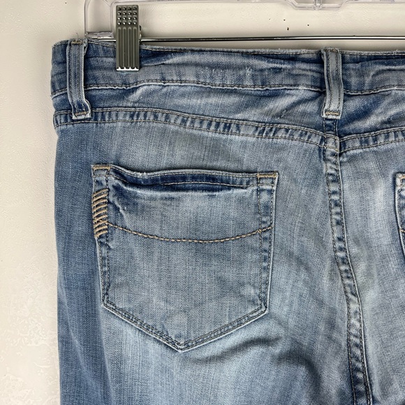 Paige Roxbury Low Rise Peg Leg Jeans Skinny Light Blue Denim Pockets 29 Casual - Picture 8 of 11